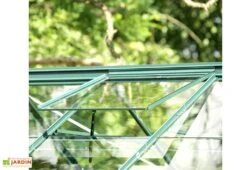 Serre De Jardin En Verre Trempé Lams 7,3 M² - Allium Vert 10 Serre De Jardin En Verre Trempé Lams 7,3 M² - Allium Vert -Garantia Boutique lucarnes de toit verte serre venus 7500 lams