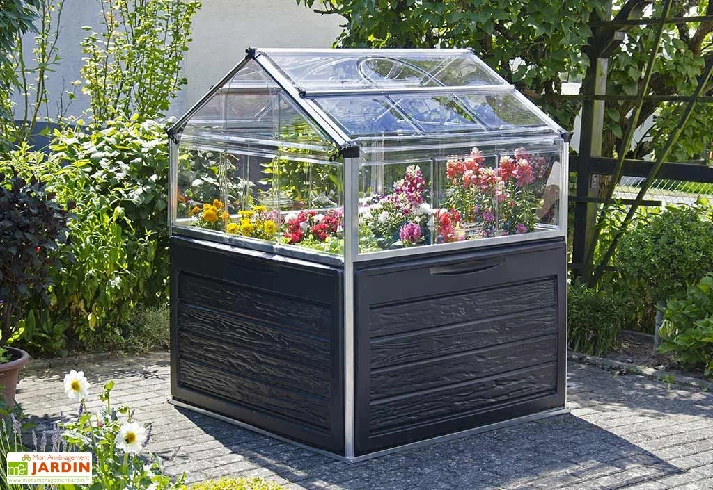 Mini Serre De Jardin En Aluminium Et Polycarbonate Plant Inn (118 X 118 Cm) 3 Mini Serre De Jardin En Aluminium Et Polycarbonate Plant Inn (118 X 118 Cm)