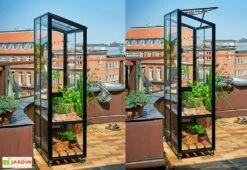 Mini Serre De Jardin En Verre Trempé – Juliana City -Garantia Boutique mini serre jardin verre trempe aluminium juliana city 1