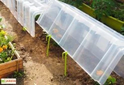 Serre De Jardin Tunnel De Forçage : Bases + Embouts + Piquets (105 X 39 X 30 Cm) -Garantia Boutique mini serre tunnel forcage mvi modulo 40 4