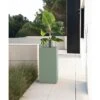 Jardinière Haute En Métal Thermolaqué – 50 X 50 X 100 Cm -Garantia Boutique pleineair jardiniere hg08977101