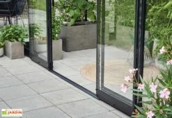 Halls Serre De Jardin Adossée En Verre Trempé Qube Lean-to 612 – 7,1 M² -Garantia Boutique porte coulissante serre adossee halls qube