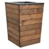 Bac à Fleurs En Bois Selekt (45/55x45/55x76) -Garantia Boutique pot de fleur bois marron selekt 90 litres jardipolys