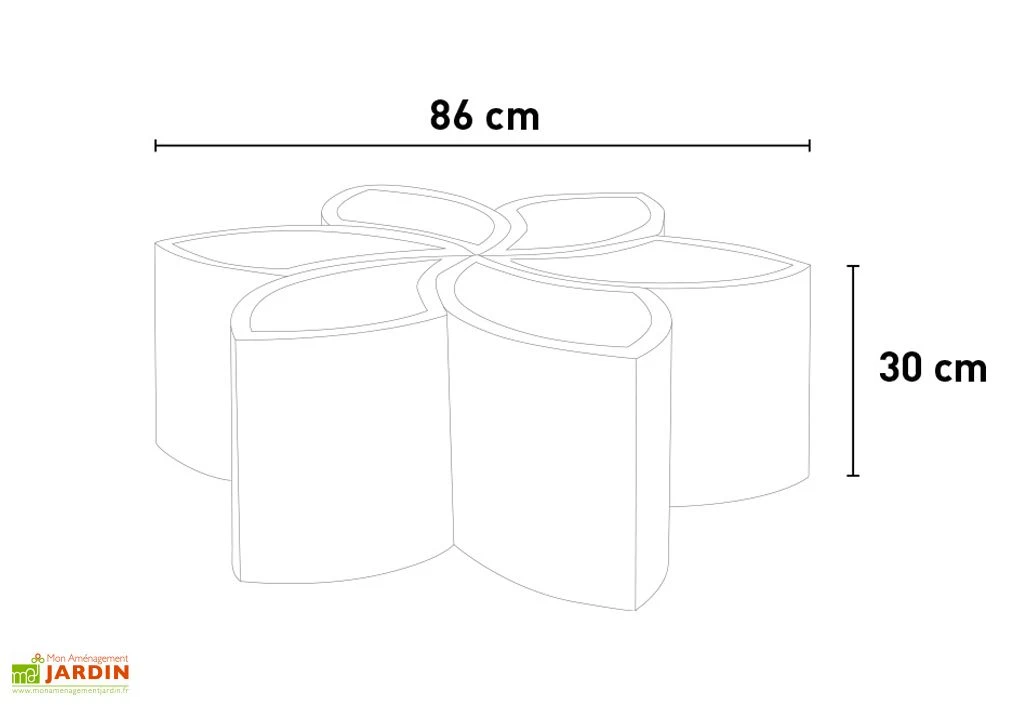 Pot De Fleurs 6 Compartiments En Polyéthylène Fiore – 86 X 30 Cm 4 Pot De Fleurs 6 Compartiments En Polyéthylène Fiore – 86 X 30 Cm – Image 2