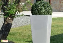 Pot De Fleurs En Polyéthylène Hydrus - 39 X 39 X 85 Cm -Garantia Boutique pot de fleurs hydrus 3