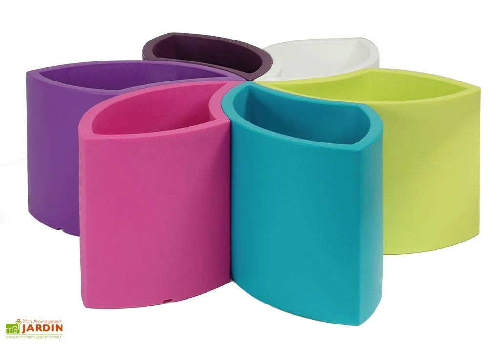 Pot De Fleurs 6 Compartiments En Polyéthylène Fiore – 86 X 30 Cm 5 Pot De Fleurs 6 Compartiments En Polyéthylène Fiore – 86 X 30 Cm – Image 3