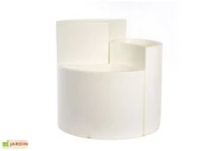 Pot De Fleurs En Polyéthylène Petalo - Ø 50 X 50 Cm -Garantia Boutique pot de fleurs polyethylene blanc