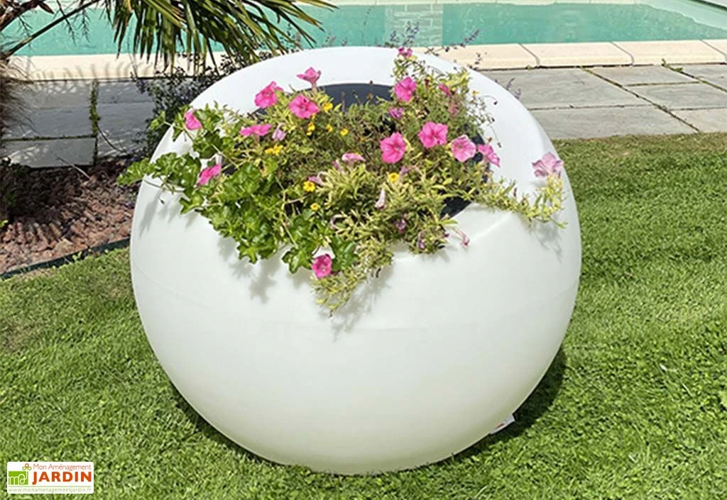 Pot De Fleurs Lumineux En Polyéthylène Transparent Dolce Vita 5 Pot De Fleurs Lumineux En Polyéthylène Transparent Dolce Vita – Image 3