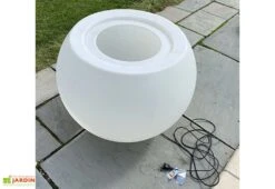 Pot De Fleurs Lumineux En Polyéthylène Transparent Speranza Ø 90 Cm -Garantia Boutique pot fleur lumineux transparent speranza