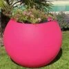Pot De Fleurs Rond En Polyéthylène Rose Speranza Ø 90 Cm -Garantia Boutique pot fleur rond rose speranza