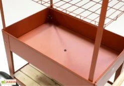 Potager Sur Pieds Avec Roulettes Et Toit 75 X 65 X 150 Cm – Urban Expert -Garantia Boutique potager chariot jardiniere