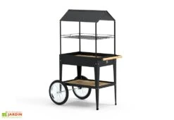 Potager Sur Pieds Avec Roulettes Et Toit 75 X 65 X 150 Cm – Urban Expert -Garantia Boutique potager pieds roulettes noir