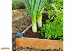 Carré Potager En Bois Douglas Non Traité Premium – 73 L -Garantia Boutique potager semi enterre en bois