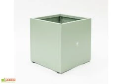 Jardinière Cube Vert Cactus En Métal Thermolaqué – 50 X 50 X 50 Cm -Garantia Boutique profil cube jardiniere hg08976105