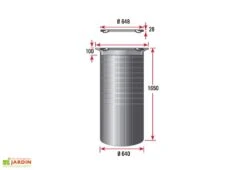 Puits En Polyéthylène à Enterrer 500 L -Garantia Boutique puits polyethylene a enterrer plastique 500l 2