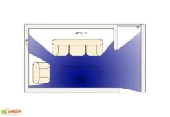 Répulsif Ultrasons Rongeurs Et Insectes + Adaptateur Secteur -Garantia Boutique schema angles morts repulsif ultrasons