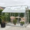 Halls Serre De Jardin En Aluminium Et Verre Trempé Popular 86 - 5 M² -Garantia Boutique serre aluminium verre popular 86 alu