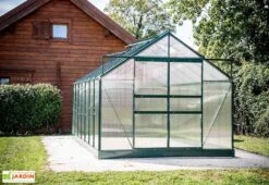 Serre De Jardin Polycarbonate 10,37m² Avec Base + 4 Lucarnes -Garantia Boutique serre de jardin polycarbonate 10 37m avec base 4 lucarnes