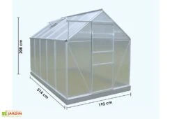 Serre De Jardin Polycarbonate 6,03 M² (192x314) -Garantia Boutique serre de jardin polycarbonate 6 03 m 192x314 3