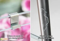 Serre De Jardin En Verre Trempé Lams 14,4 M² - Laurus Alu Naturel -Garantia Boutique serre de jardin verre trempe aluminium gris anthracite uranus laurus 14500 lams 1