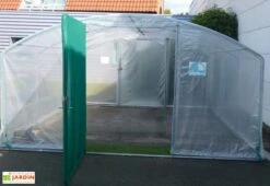 Serre Tunnel Tonneau En Polyéthylène 42 M² - 4 Saisons Plus 10,5 X 4 M