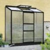 Halls Serre De Jardin Adossée En Polycarbonate Atlan 3 – 1,3 M² -Garantia Boutique serre jardin adossee polycarbonate