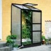 Halls Serre De Jardin Adossée En Polycarbonate Atlan 2 – 0,9 M² -Garantia Boutique serre jardin adossee polycarbonate atlan 2