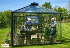 Jardin D’Hiver Verre Trempé Alu Anthracite 13 M² – Juliana Grand Oase -Garantia Boutique serre jardin aluminium anthracite verre trempe juliana grand oase 8