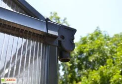 Serre De Jardin En Aluminium Et Polycarbonate Glory 11,8 M² - Grise -Garantia Boutique serre jardin aluminium polycarbonate glory 11 8 m 5