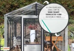 Serre De Jardin En Aluminium Et Verre Trempé Supra 16,7 M² -Garantia Boutique serre jardin aluminium supra 530x315 cm 1