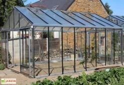 Serre De Jardin En Aluminium Et Verre Trempé Supra 27,8 M² -Garantia Boutique serre jardin aluminium supra 604x460 cm 3