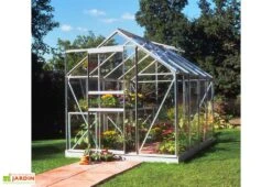 Halls Serre De Jardin En Aluminium Et Verre Horticole Popular 86 (5 M²) -Garantia Boutique serre jardin aluminium verre horticole popular 86 5m 2