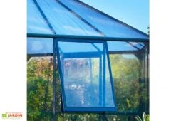 Serre De Jardin En Aluminium, Verre Et Polycarbonate Halls Atrium 9 M² -Garantia Boutique serre jardin aluminium verre polycarbonate halls atrium 9m 2