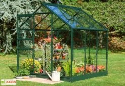 Halls Serre De Jardin En Aluminium Et Verre Popular 66 (3,8 M²) -Garantia Boutique serre jardin aluminium verre popular 66 38m 1