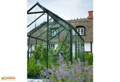 Halls Serre De Jardin En Aluminium Et Verre Popular 66 (3,8 M²) -Garantia Boutique serre jardin aluminium verre popular 66 38m
