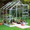 Halls Serre De Jardin En Aluminium Et Verre Popular 66 (3,8 M²) -Garantia Boutique serre jardin aluminium verre popular 66 38m 3