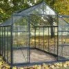 Serre De Jardin En Aluminium Et Verre Trempé 8,88 M² -Garantia Boutique serre jardin aluminium verre trempe 8m2