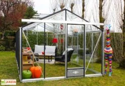Serre De Jardin En Aluminium Et Verre Trempé Essentia 18,7 M² -Garantia Boutique serre jardin aluminium verre trempe essentia 187m
