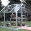 Halls Serre De Jardin En Aluminium Et Verre Trempé Popular 66 - 3,8 M² -Garantia Boutique serre jardin aluminium verre trempe popular 66