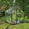 Halls Serre De Jardin En Aluminium Et Verre Trempé Qube 66 Noir 3,9 M² -Garantia Boutique serre jardin aluminium verre trempe qube 66 noir 39m