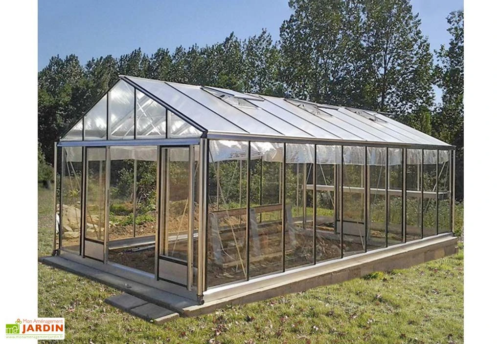 Serre De Jardin En Aluminium Et Verre Trempé Supra 34,7 M²