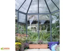 Serre De Jardin Hexagonale Aluminium/Polycarbonate Oasis 3,8 M² -Garantia Boutique serre jardin hexagonale aluminium polycarbonate oasis 6 1 m 8
