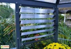 Serre De Jardin Hexagonale Aluminium/polycarbonate Oasis 8 M² - Grise -Garantia Boutique serre jardin hexagonale aluminium polycarbonate oasis 8 m 4