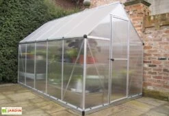 Serre De Jardin Grise Polycarbonate Aluminium 3 X 2 M – Mythos 6x10 -Garantia Boutique serre jardin polycarbonate aluminium gris mythos palram 3x2m 4