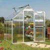 Serre De Jardin Grise Polycarbonate Aluminium 2 X 2 M – Mythos 6x6 -Garantia Boutique serre jardin polycarbonate aluminium grise 2m mythos 6x6 palram 1