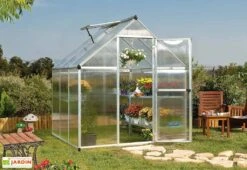 Serre De Jardin Grise Polycarbonate Aluminium 2 X 2 M – Mythos 6x6