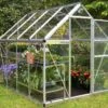 Serre De Jardin Polycarbonate Harmony Palram - Canopia Argent -Garantia Boutique serre jardin polycarbonate silver palram harmony