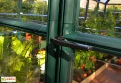 Serre De Jardin Polycarbonate Et PVC 2,5 X 2,5 M – Grand Gardener 8x8 -Garantia Boutique serre jardin pvc vert polycarbonate transparent grand gardener 2 3