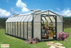 Serre De Jardin Polycarbonate Et PVC 6,5 X 2,5 M – Hobby Gardener 8x20