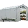 Serre De Jardin Souple Avec Aérations En Polyéthylène Et Acier 18 M² -Garantia Boutique serre jardin souple 18m2 bache polyethylene 6m 1